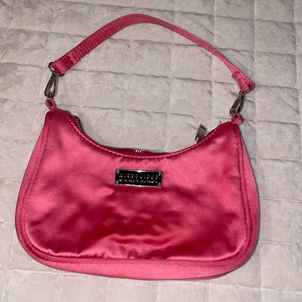 Hot pink Missguided mini purse
